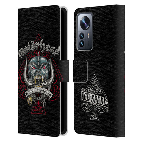 Motorhead Graphics Ace Of Spades Dog Leather Book Wallet Case Cover For Xiaomi 12 Pro