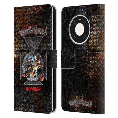 Motorhead Key Art Bomber Cross Leather Book Wallet Case Cover For Huawei Mate 40 Pro 5G