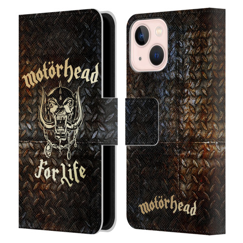 Motorhead Key Art For Life Leather Book Wallet Case Cover For Apple iPhone 13 Mini