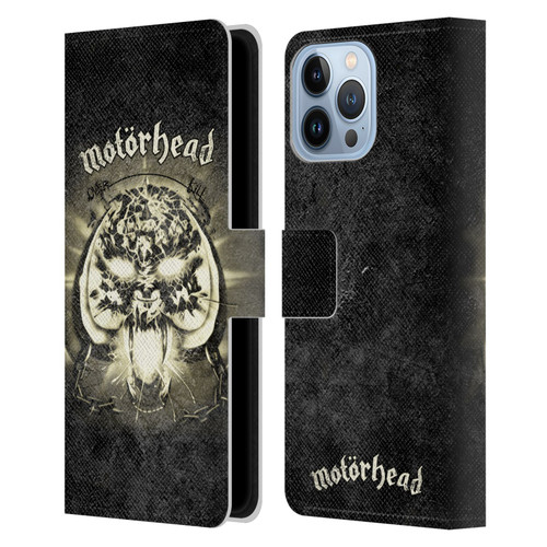 Motorhead Key Art Overkill Leather Book Wallet Case Cover For Apple iPhone 13 Pro Max