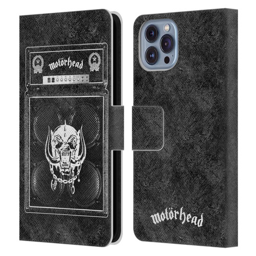 Motorhead Key Art Amp Stack Leather Book Wallet Case Cover For Apple iPhone 14