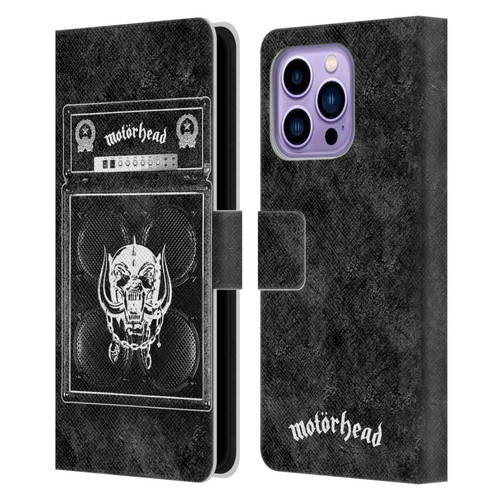 Motorhead Key Art Amp Stack Leather Book Wallet Case Cover For Apple iPhone 14 Pro Max