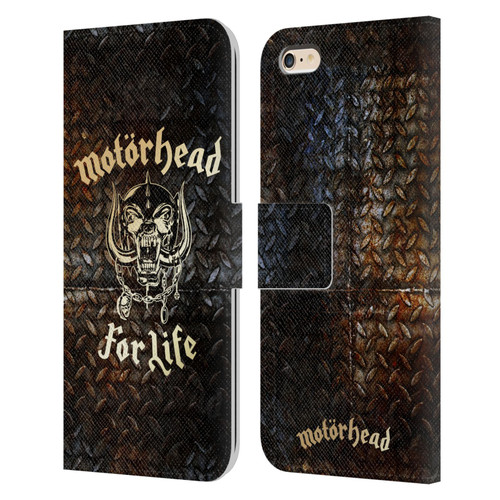 Motorhead Key Art For Life Leather Book Wallet Case Cover For Apple iPhone 6 Plus / iPhone 6s Plus