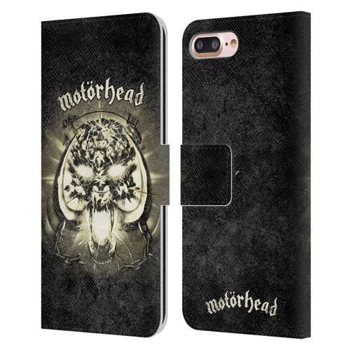 Motorhead Key Art Overkill Leather Book Wallet Case Cover For Apple iPhone 7 Plus / iPhone 8 Plus