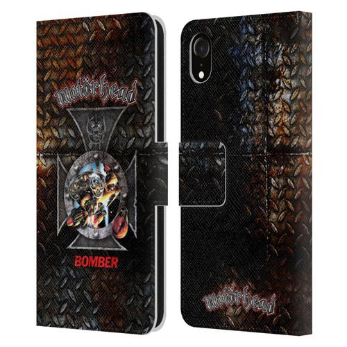 Motorhead Key Art Bomber Cross Leather Book Wallet Case Cover For Apple iPhone XR