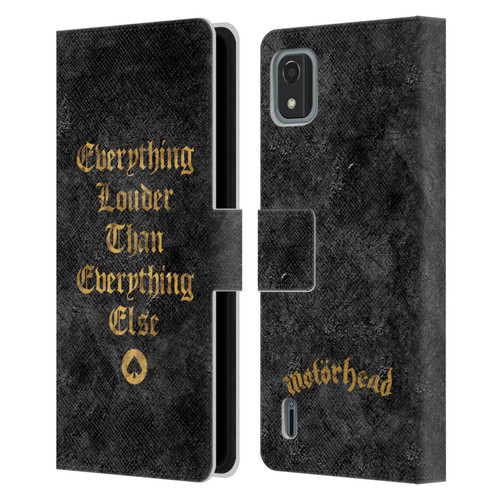 Motorhead Key Art Everything Louder Leather Book Wallet Case Cover For Nokia C2 2nd Edition