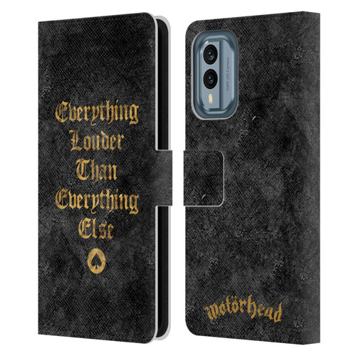 Motorhead Key Art Everything Louder Leather Book Wallet Case Cover For Nokia X30