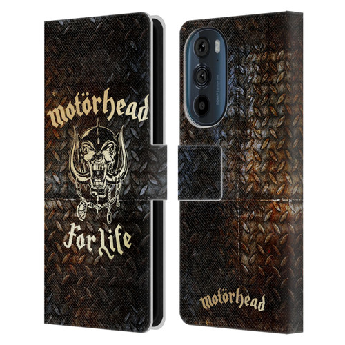 Motorhead Key Art For Life Leather Book Wallet Case Cover For Motorola Edge 30