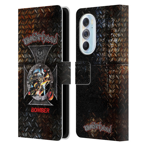 Motorhead Key Art Bomber Cross Leather Book Wallet Case Cover For Motorola Edge X30