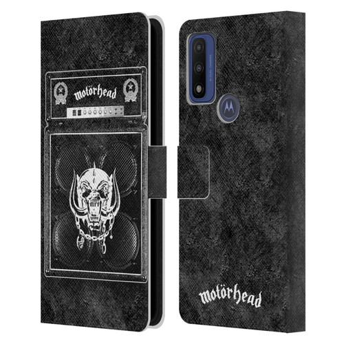 Motorhead Key Art Amp Stack Leather Book Wallet Case Cover For Motorola G Pure