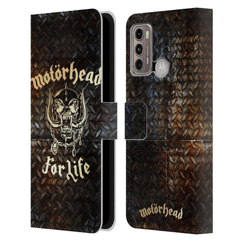 Motorhead Key Art For Life Leather Book Wallet Case Cover For Motorola Moto G60 / Moto G40 Fusion