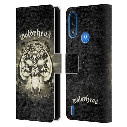 Motorhead Key Art Overkill Leather Book Wallet Case Cover For Motorola Moto E7 Power / Moto E7i Power