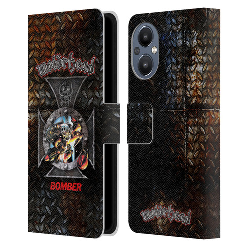 Motorhead Key Art Bomber Cross Leather Book Wallet Case Cover For OnePlus Nord N20 5G