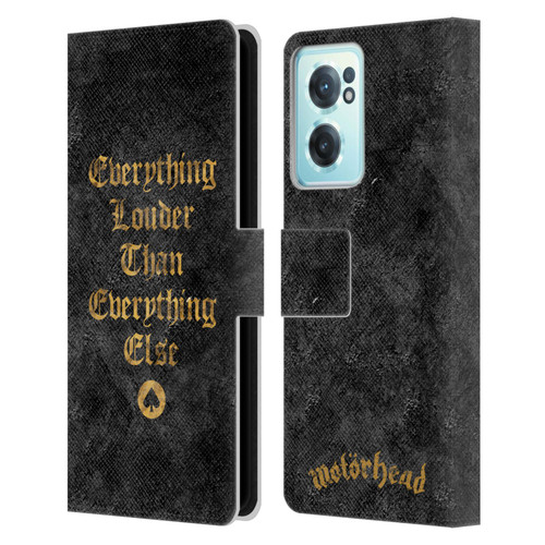 Motorhead Key Art Everything Louder Leather Book Wallet Case Cover For OnePlus Nord CE 2 5G