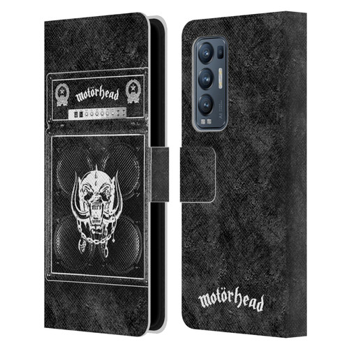 Motorhead Key Art Amp Stack Leather Book Wallet Case Cover For OPPO Find X3 Neo / Reno5 Pro+ 5G