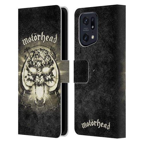Motorhead Key Art Overkill Leather Book Wallet Case Cover For OPPO Find X5 Pro
