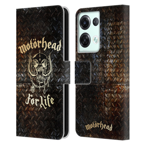 Motorhead Key Art For Life Leather Book Wallet Case Cover For OPPO Reno8 Pro