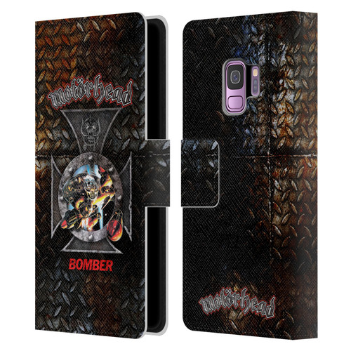 Motorhead Key Art Bomber Cross Leather Book Wallet Case Cover For Samsung Galaxy S9