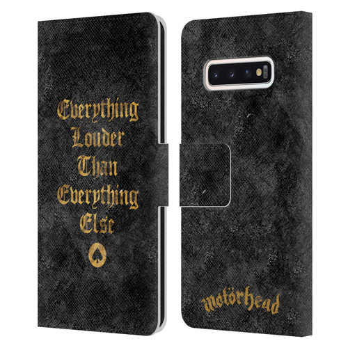 Motorhead Key Art Everything Louder Leather Book Wallet Case Cover For Samsung Galaxy S10