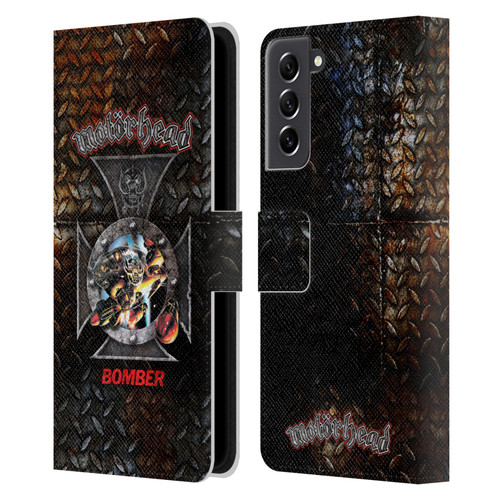 Motorhead Key Art Bomber Cross Leather Book Wallet Case Cover For Samsung Galaxy S21 FE 5G