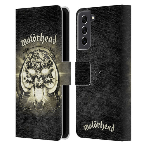 Motorhead Key Art Overkill Leather Book Wallet Case Cover For Samsung Galaxy S21 FE 5G
