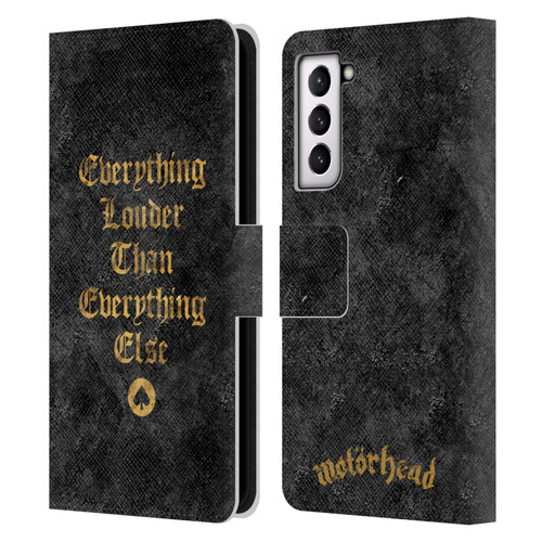 Motorhead Key Art Everything Louder Leather Book Wallet Case Cover For Samsung Galaxy S21 5G