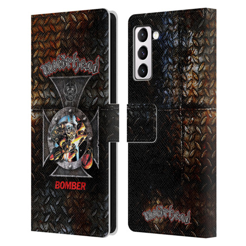 Motorhead Key Art Bomber Cross Leather Book Wallet Case Cover For Samsung Galaxy S21+ 5G