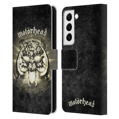 Motorhead Key Art Overkill Leather Book Wallet Case Cover For Samsung Galaxy S22 5G