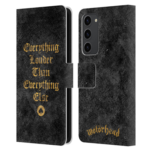 Motorhead Key Art Everything Louder Leather Book Wallet Case Cover For Samsung Galaxy S23+ 5G