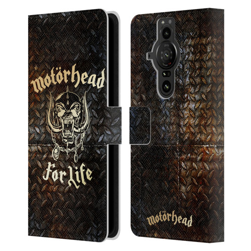 Motorhead Key Art For Life Leather Book Wallet Case Cover For Sony Xperia Pro-I