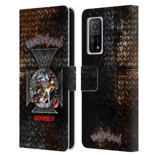 Motorhead Key Art Bomber Cross Leather Book Wallet Case Cover For Xiaomi Mi 10T 5G