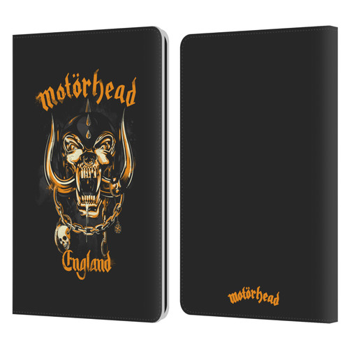 Motorhead Logo Warpig England Leather Book Wallet Case Cover For Amazon Kindle Paperwhite 1 / 2 / 3