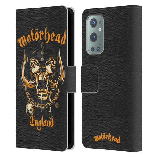 Motorhead Logo Warpig England Leather Book Wallet Case Cover For OnePlus 9