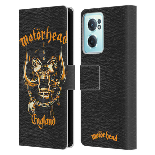 Motorhead Logo Warpig England Leather Book Wallet Case Cover For OnePlus Nord CE 2 5G