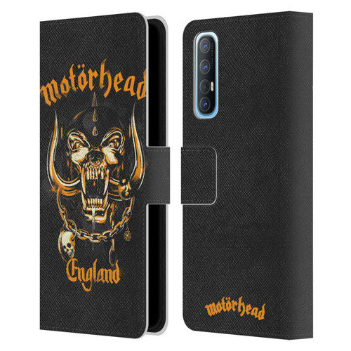 Motorhead Logo Warpig England Leather Book Wallet Case Cover For OPPO Find X2 Neo 5G