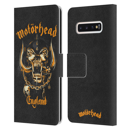 Motorhead Logo Warpig England Leather Book Wallet Case Cover For Samsung Galaxy S10