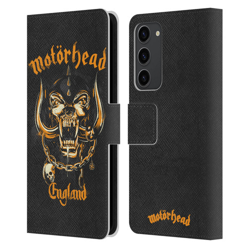 Motorhead Logo Warpig England Leather Book Wallet Case Cover For Samsung Galaxy S23+ 5G