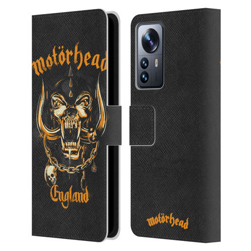 Motorhead Logo Warpig England Leather Book Wallet Case Cover For Xiaomi 12 Pro