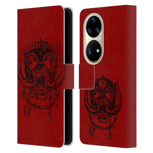 Motorhead Tours 1975 Leather Book Wallet Case Cover For Huawei P50 Pro