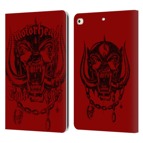 Motorhead Tours 1975 Leather Book Wallet Case Cover For Apple iPad 9.7 2017 / iPad 9.7 2018