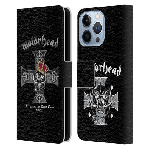 Motorhead Tours Kings Of The Road Leather Book Wallet Case Cover For Apple iPhone 13 Pro