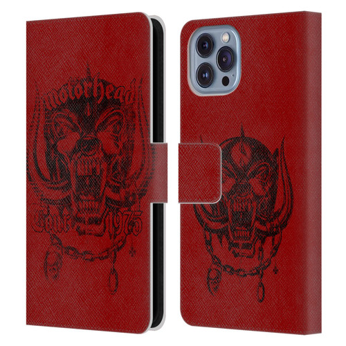 Motorhead Tours 1975 Leather Book Wallet Case Cover For Apple iPhone 14
