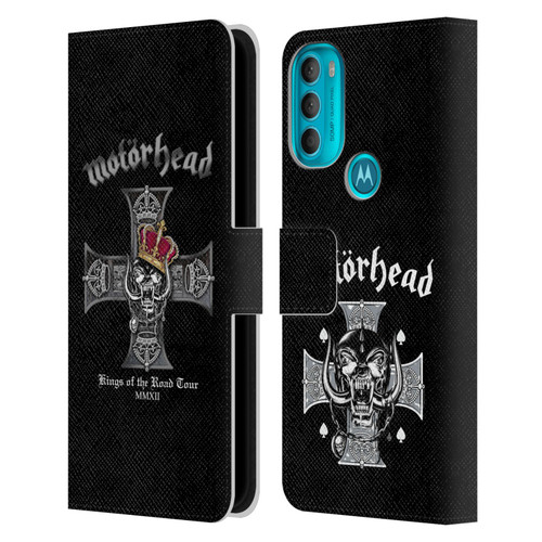 Motorhead Tours Kings Of The Road Leather Book Wallet Case Cover For Motorola Moto G71 5G