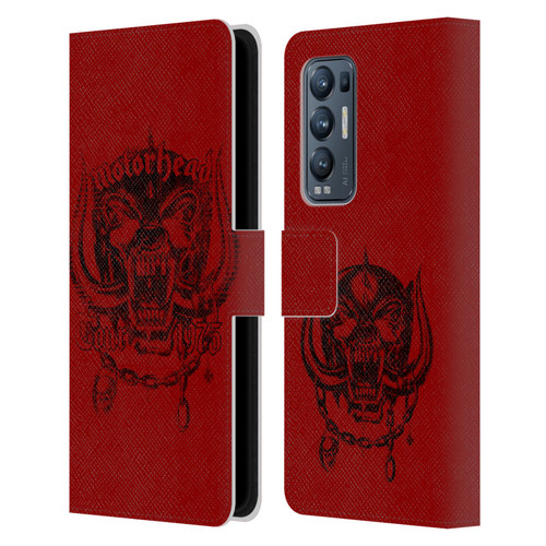 Motorhead Tours 1975 Leather Book Wallet Case Cover For OPPO Find X3 Neo / Reno5 Pro+ 5G