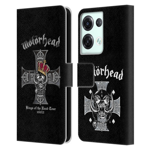 Motorhead Tours Kings Of The Road Leather Book Wallet Case Cover For OPPO Reno8 Pro