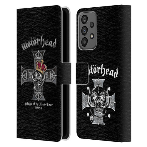 Motorhead Tours Kings Of The Road Leather Book Wallet Case Cover For Samsung Galaxy A73 5G (2022)