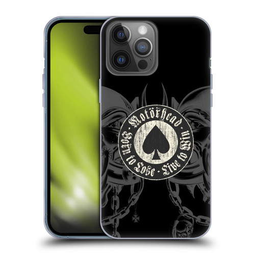 Motorhead Graphics Born To Lose Love To Win Soft Gel Case for Apple iPhone 14 Pro Max