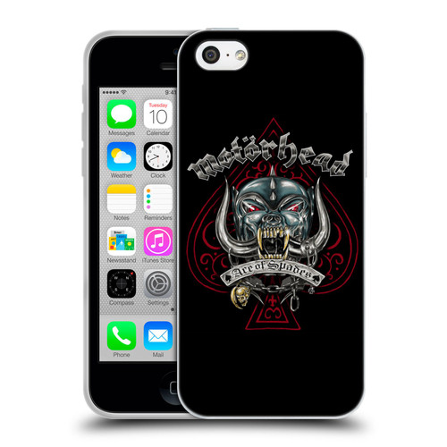 Motorhead Graphics Ace Of Spades Dog Soft Gel Case for Apple iPhone 5c