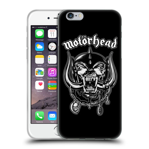 Motorhead Graphics Silver War Pig Soft Gel Case for Apple iPhone 6 / iPhone 6s
