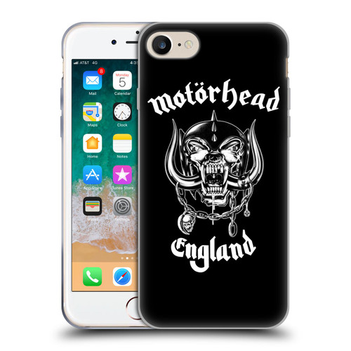 Motorhead Graphics England Soft Gel Case for Apple iPhone 7 / 8 / SE 2020 & 2022 & MagSafe